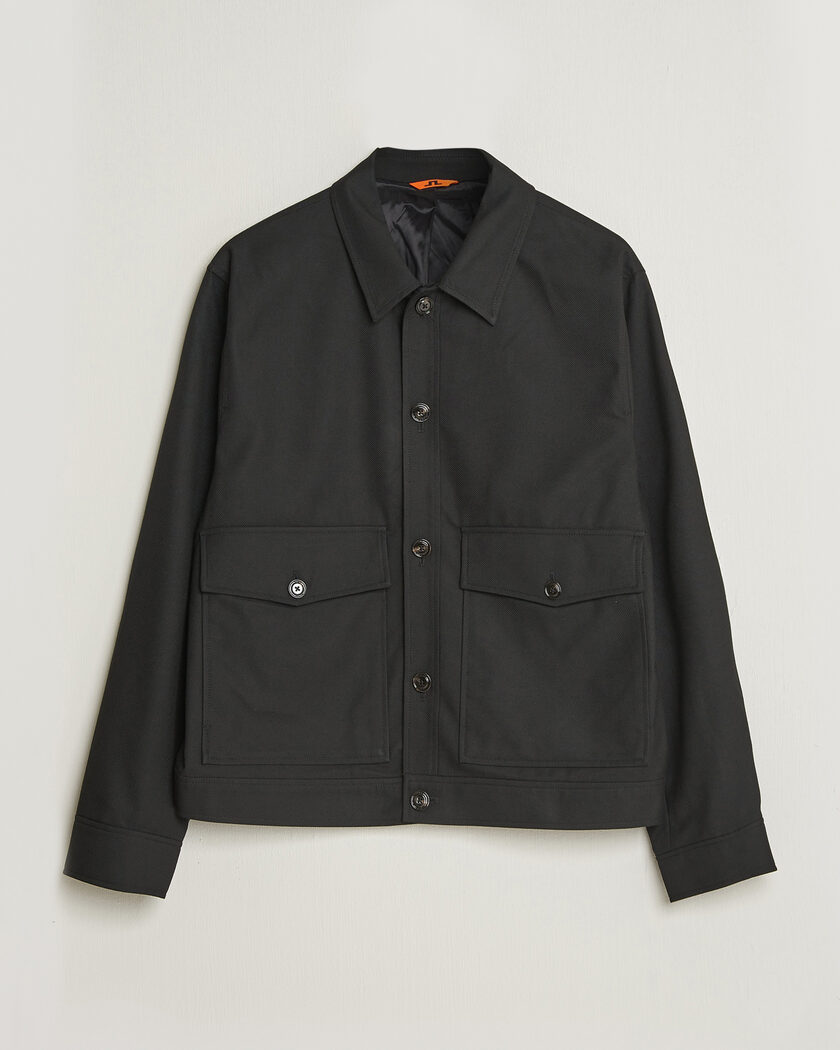 J.Lindeberg Jevin Brushed Twill Jacket Black – Sort