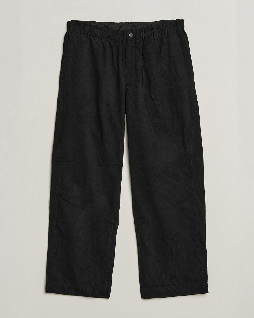 Goldwin Corduroy Straight Pants Black – Sort