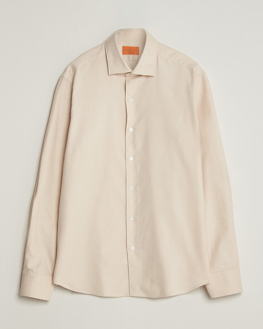 Grigio Washed Flannel Shirt Off White – Hvid