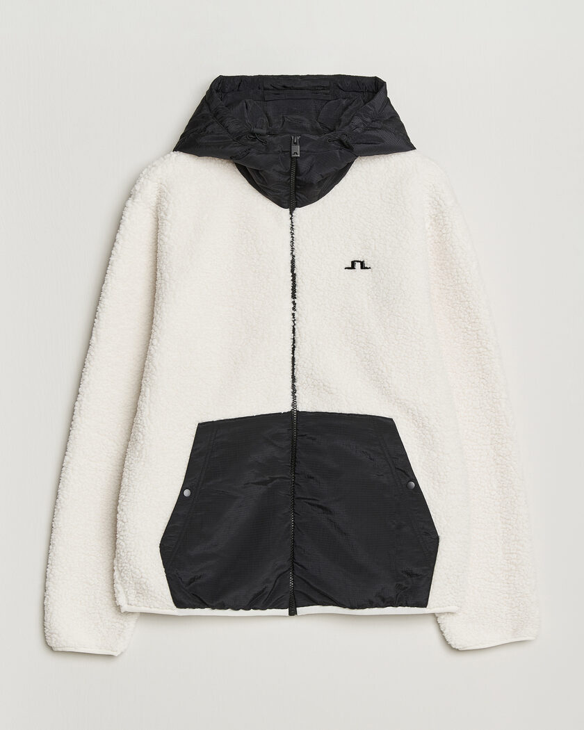 J.Lindeberg Varek Hybrid Hooded Full Zip Tofu – Flerfarvet