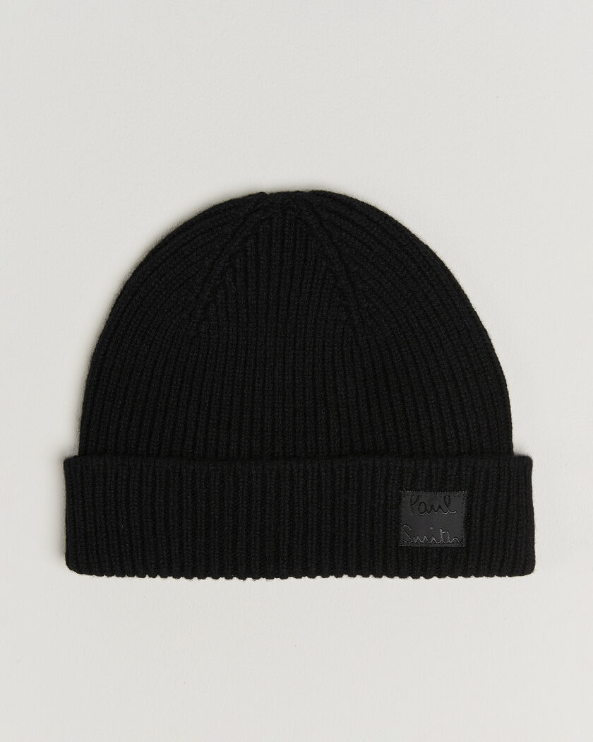 Paul Smith Cashmere Beanie Black – Sort
