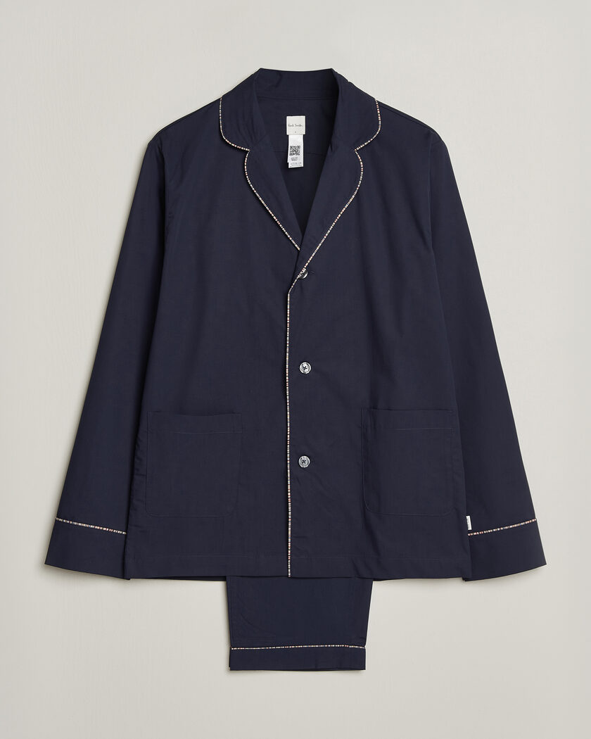 Paul Smith Signature Piped Pyjama Set Navy – Blå