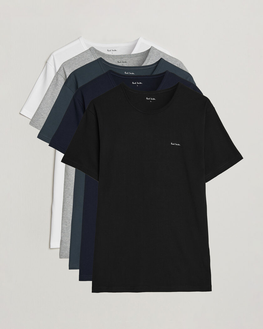 Paul Smith 5-Pack Crew Neck T-Shirt Multi – Flerfarvet