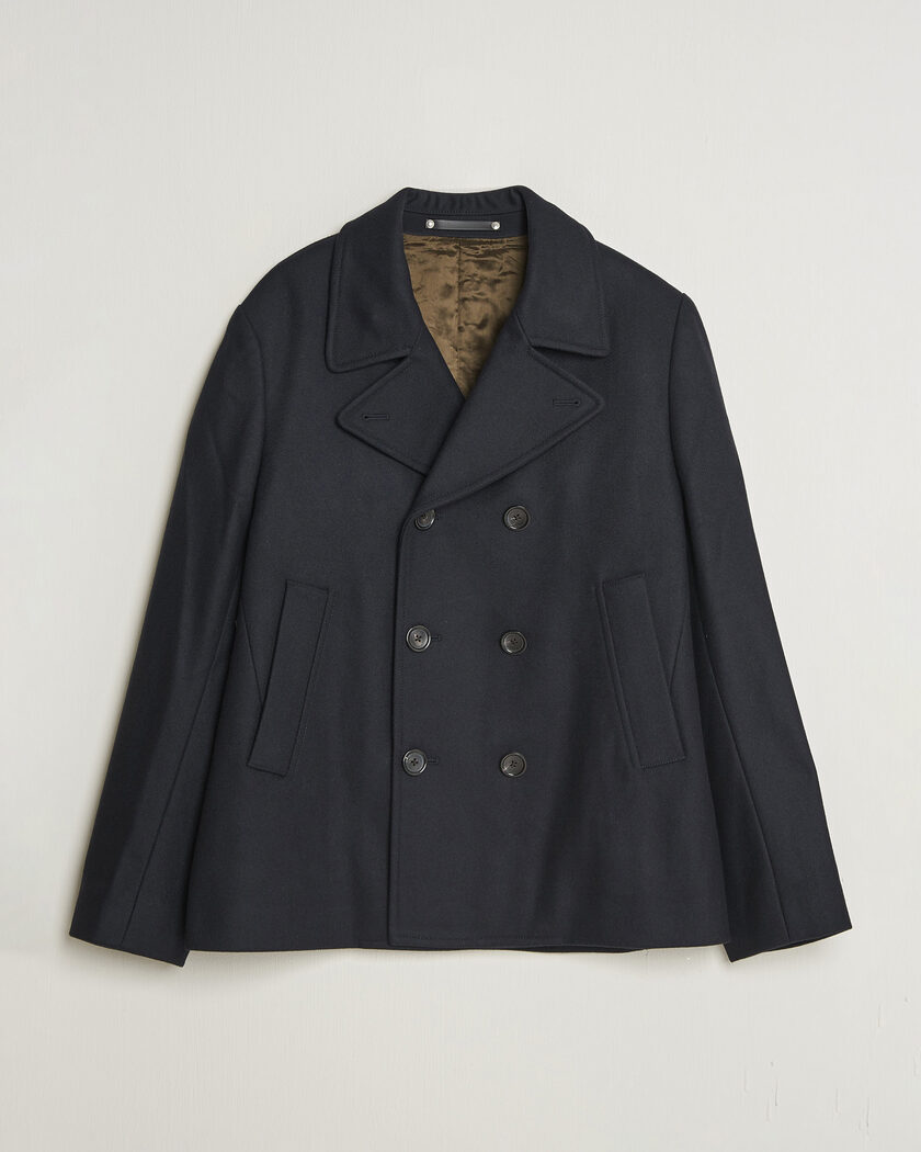 PS Paul Smith Wool Peacoat Navy – Blå