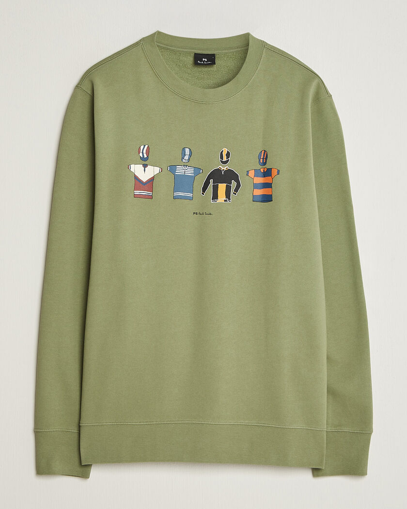 PS Paul Smith Cycle Jersey's Crew Sweatshirt Green – Grøn