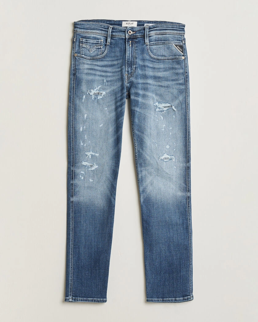  Replay Anbass 10 Years Wash Jeans Medium Blue – Blå
