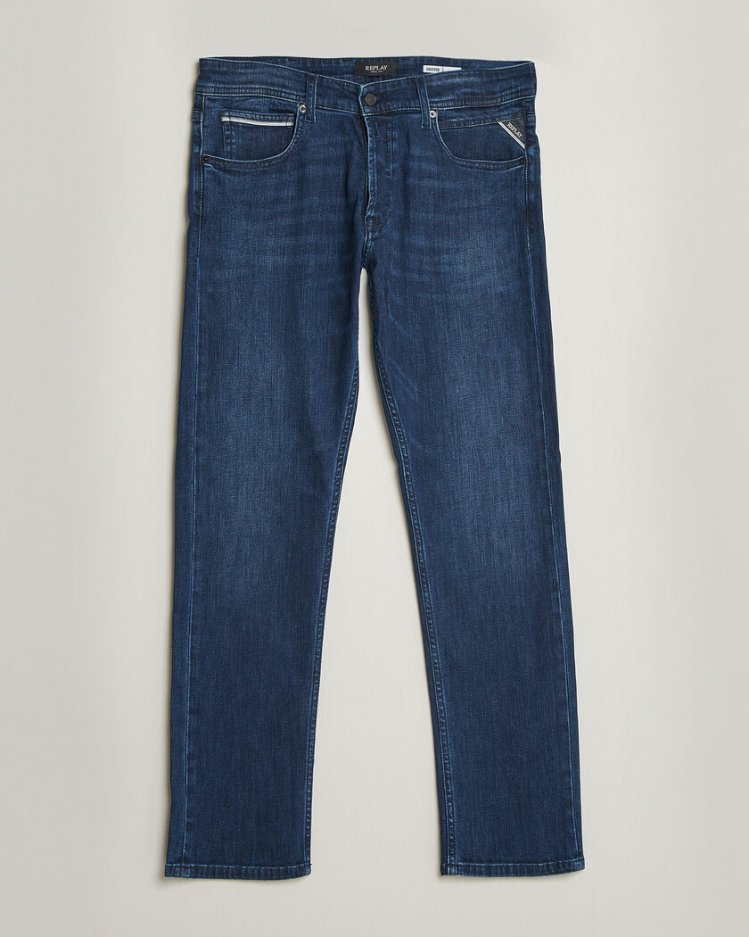  Replay Grover Powerstretch Jeans Dark Blue – Blå