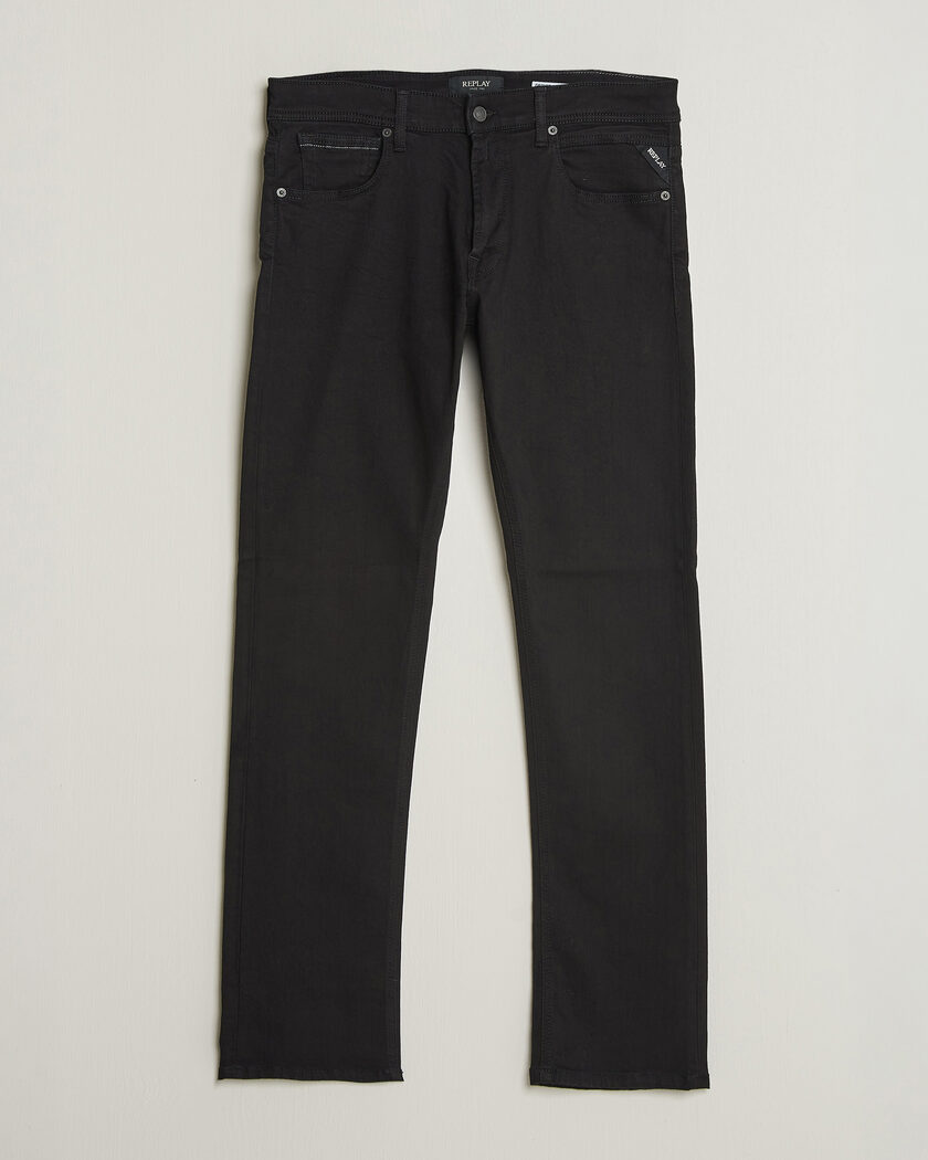 Replay Grover Powerstretch Jeans Stay Black – Sort
