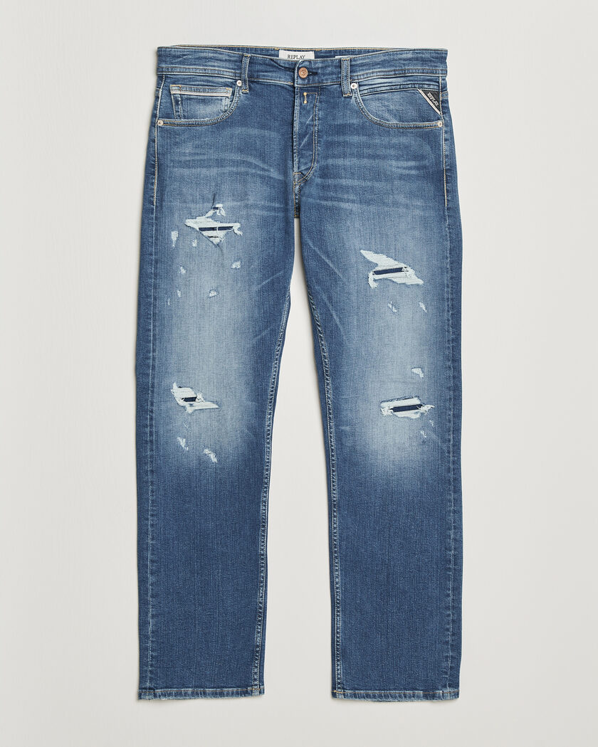  Replay Grover Super Stretch DNA Jeans Medium Blue – Blå