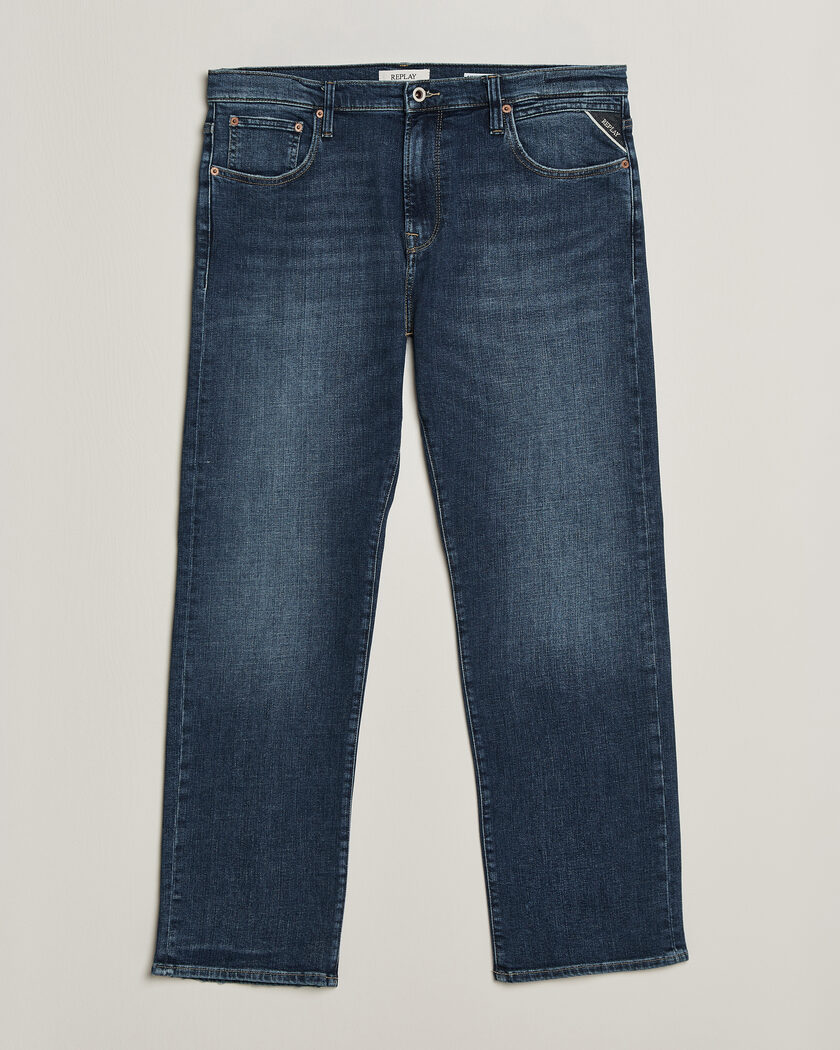 Replay Aideen Straight Fit Jeans Medium Blue – Blå