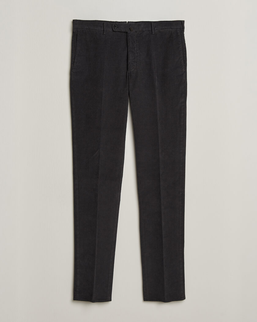 Incotex Regular Fit Baby Corduroy Trousers Dark Grey – Grå