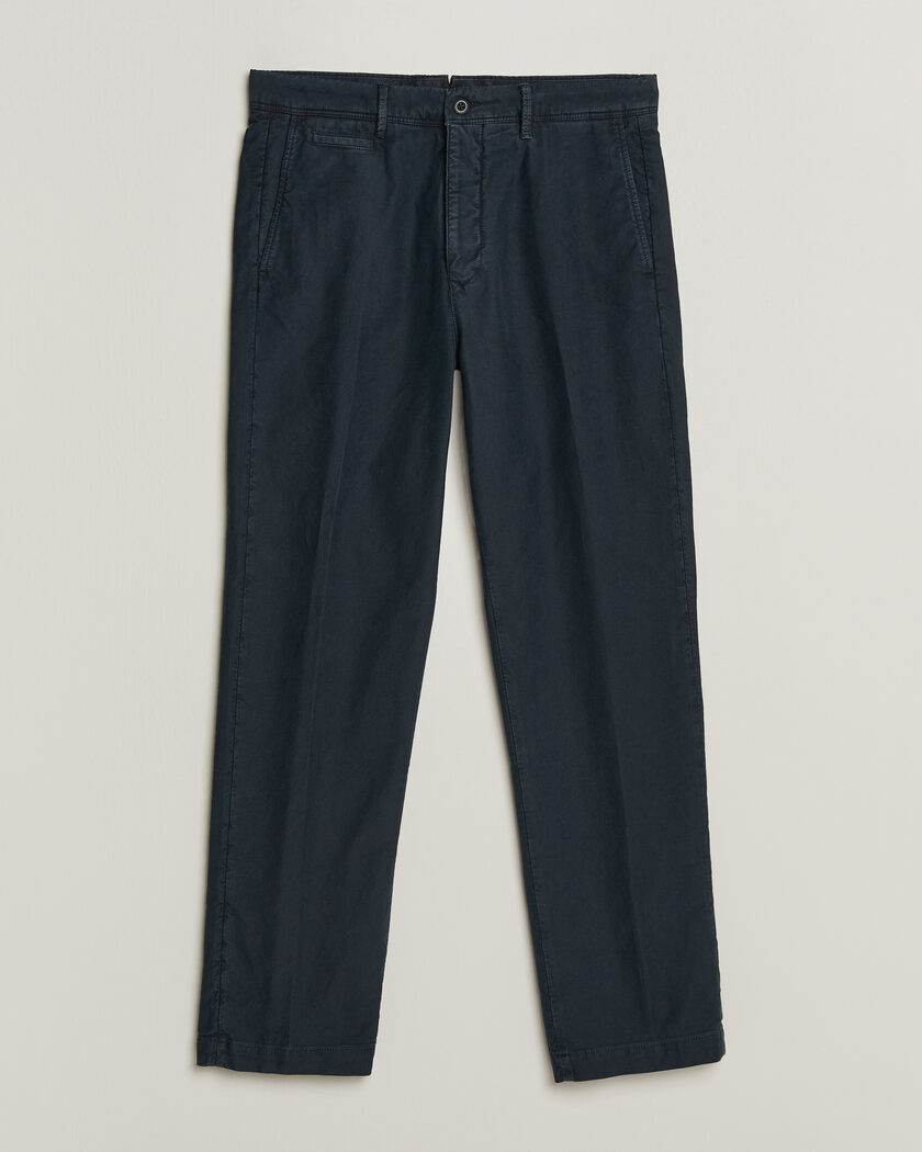 Incotex Regular Fit Garment Dyed Slacks Navy – Blå