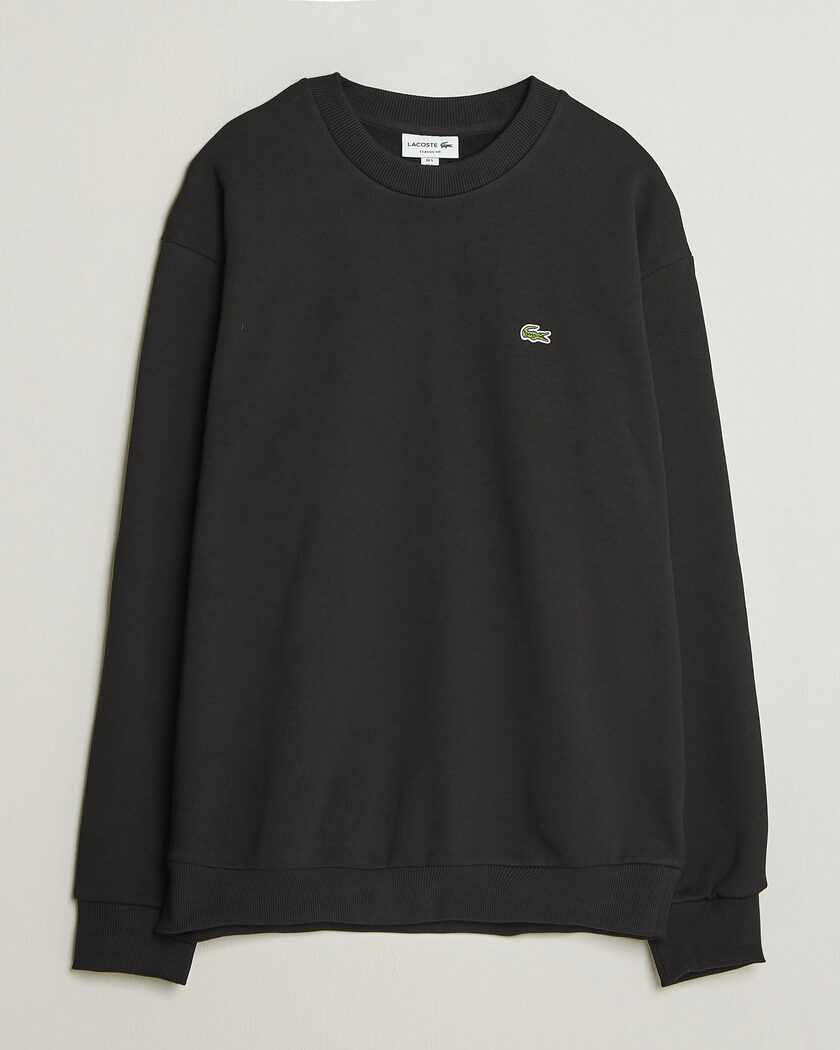 Lacoste Crew Neck Sweatshirt Black – Sort