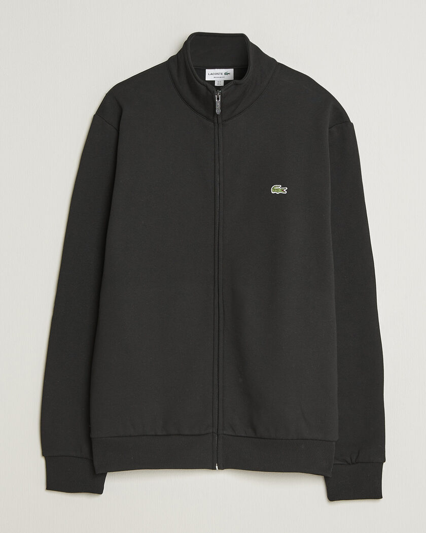 Lacoste Full Zip Sweater Black – Sort