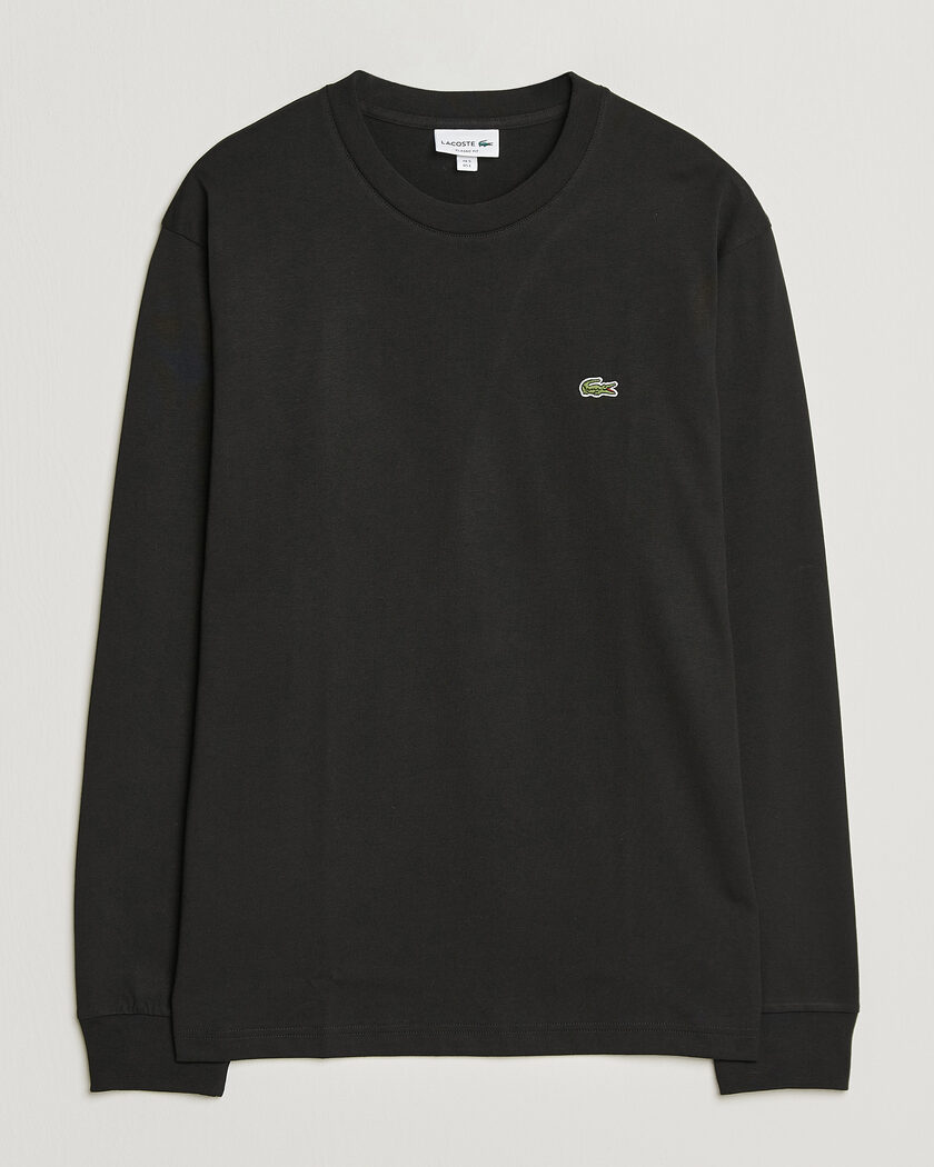 Lacoste Crew Neck Long Sleeve T-Shirt Black – Sort