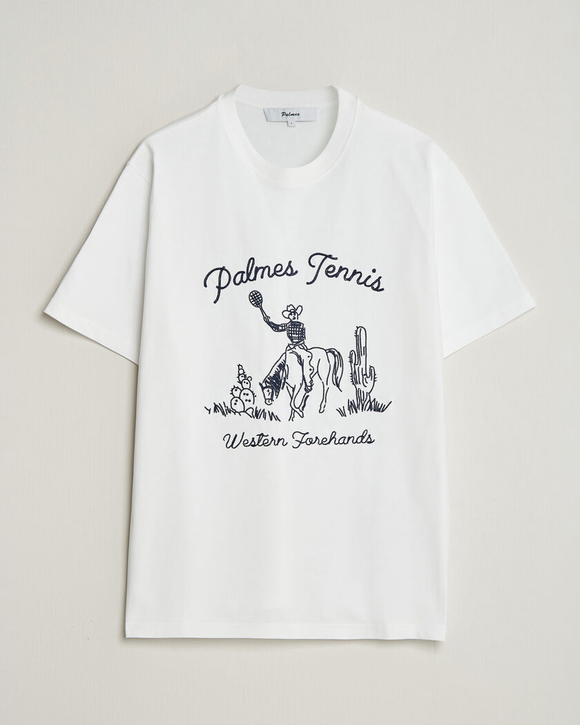 Palmes Western T-Shirt White – Hvid