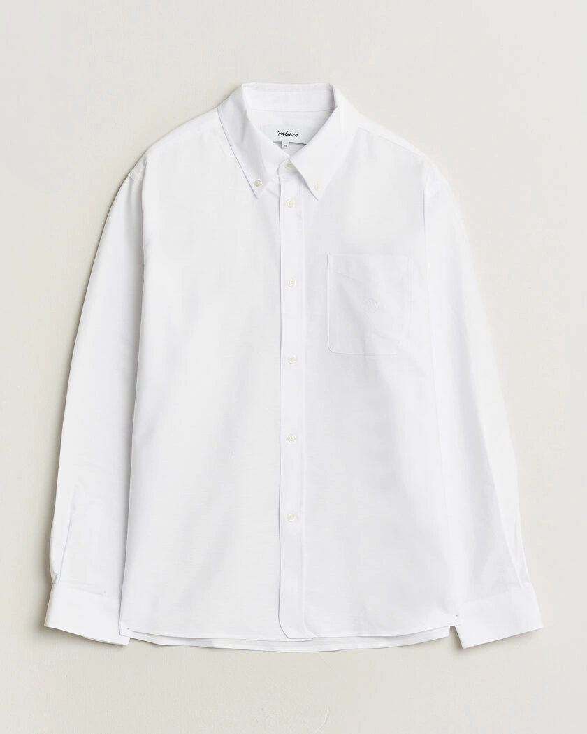 Palmes Deuce Oxford Shirt White – Hvid
