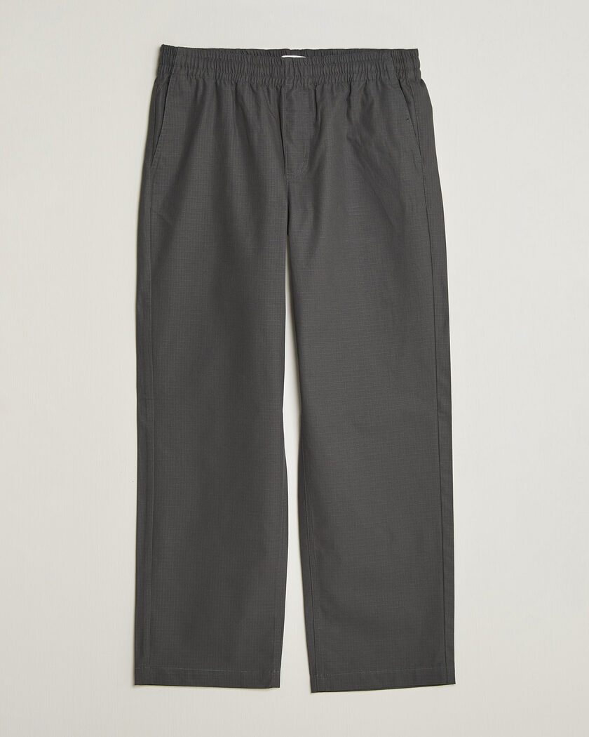 Palmes Lucien Ripstop Trousers Charcoal – Grå