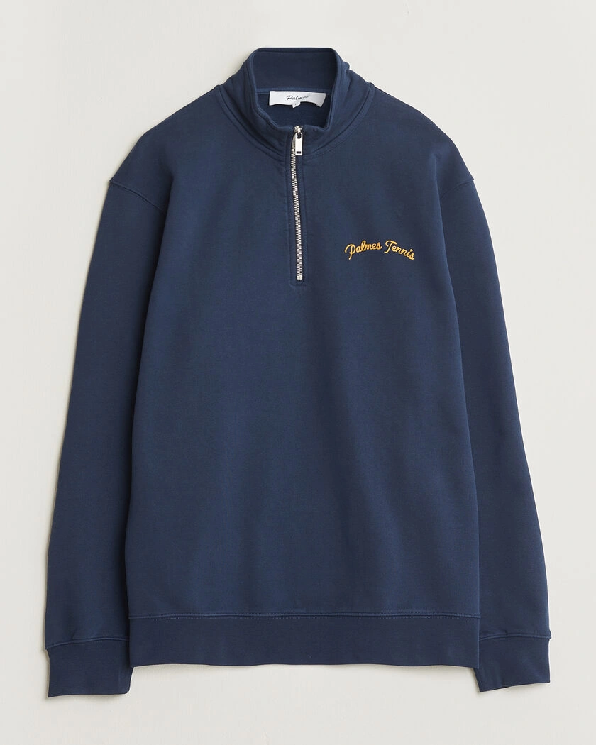 Palmes Western Zip Jacket Navy – Blå