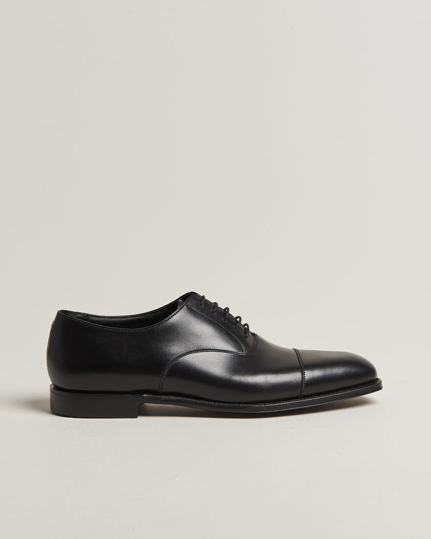Crockett & Jones Audley Handgrade Oxford Black Calf – Sort