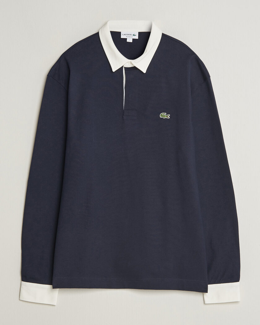 Lacoste Heavy Cotton Rugger Dark Navy – Blå