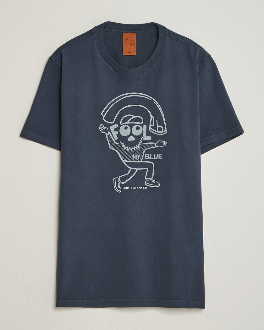 Nudie Jeans Roy Jeanjuggler T-Shirt Dark Blue – Blå