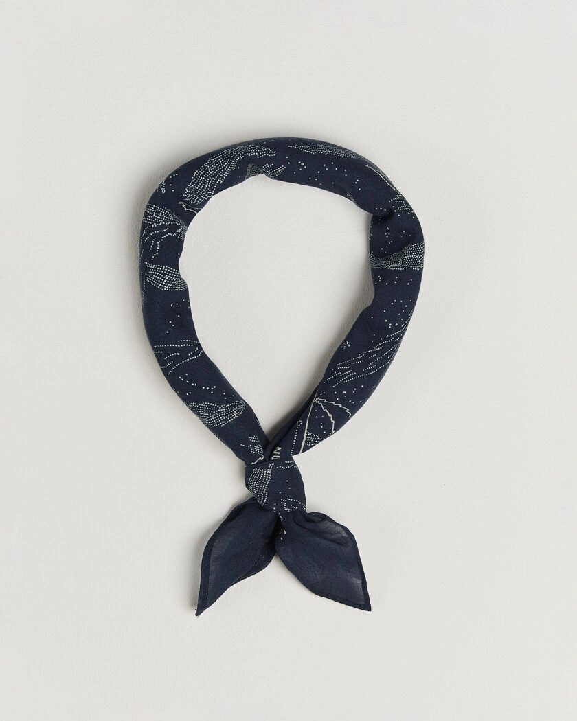 Nudie Jeans Ingrid Printed Bandana Blue – Blå