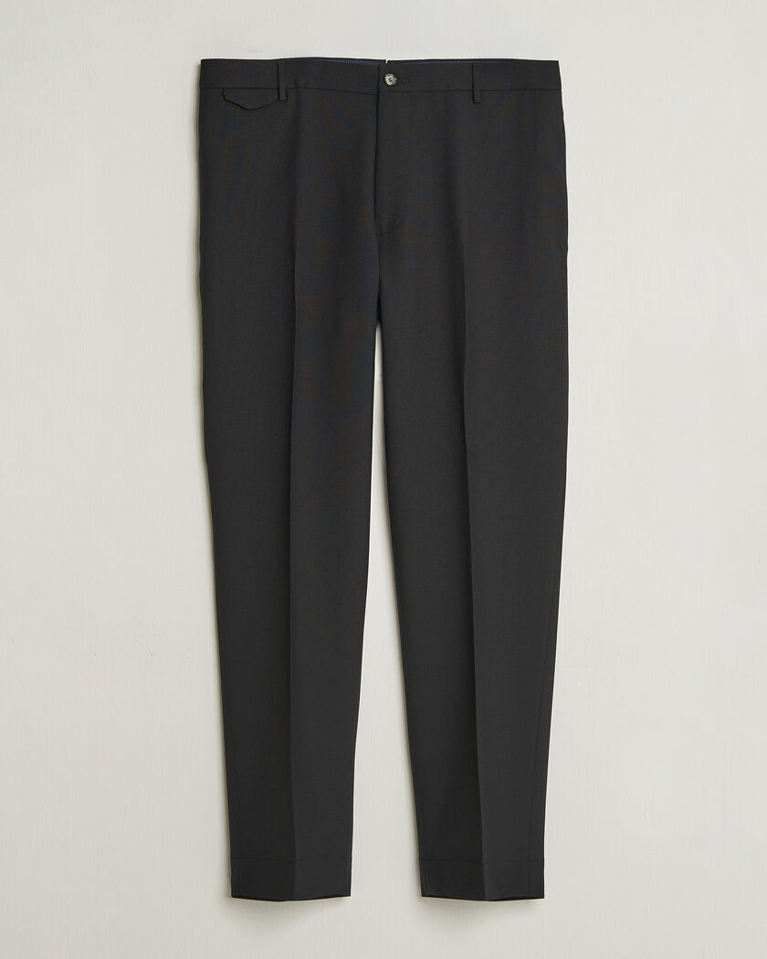 Santaniello Wool Trousers Black – Sort