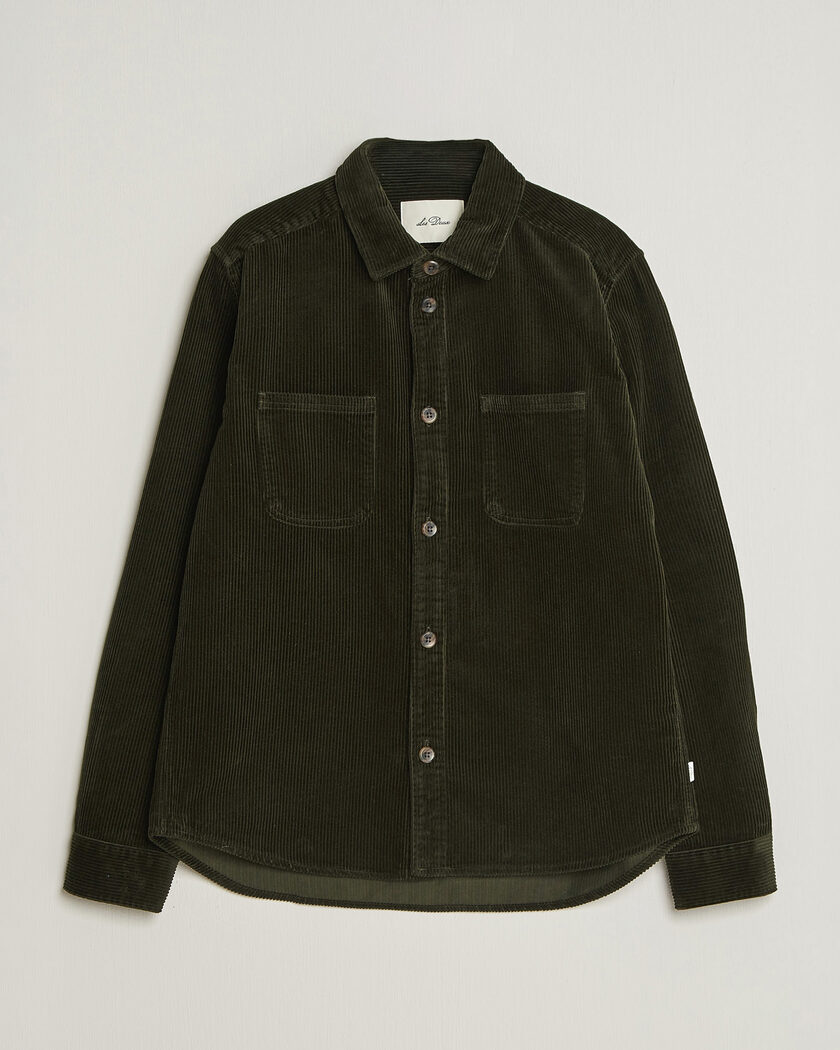 LES DEUX Corduroy Overshirt Rosin Green – Grøn