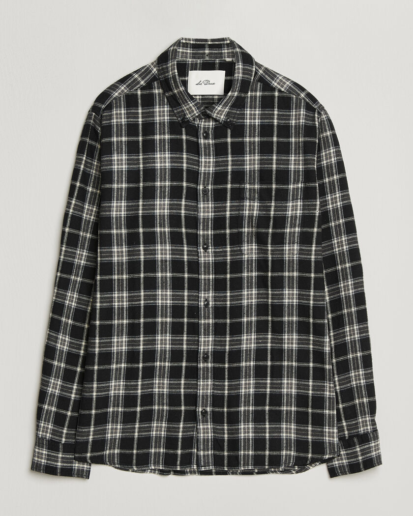 LES DEUX Vintage Check Shirt Black – Sort