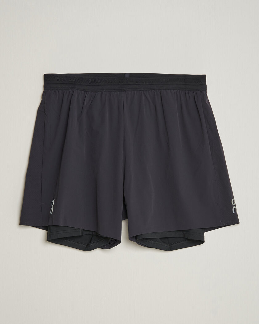 On 5 Inch Performance 2/1 Shorts Black – Sort
