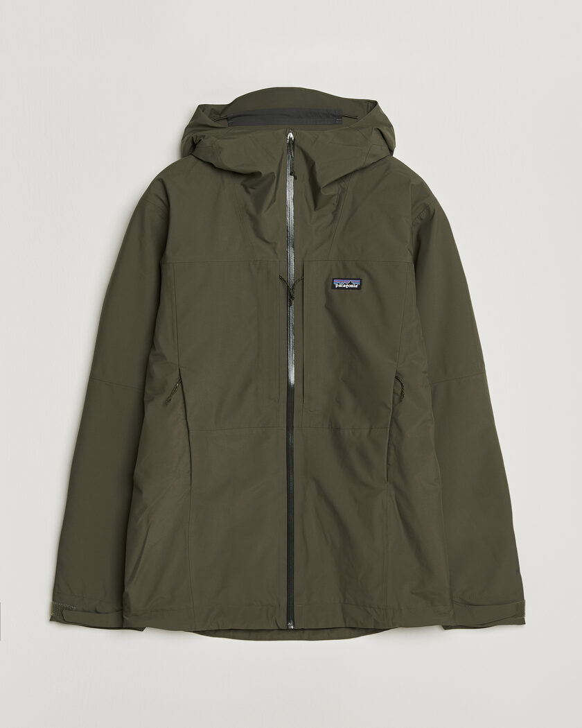Patagonia Insulated Boulder Fork Rain Jacket Basin Green – Grøn