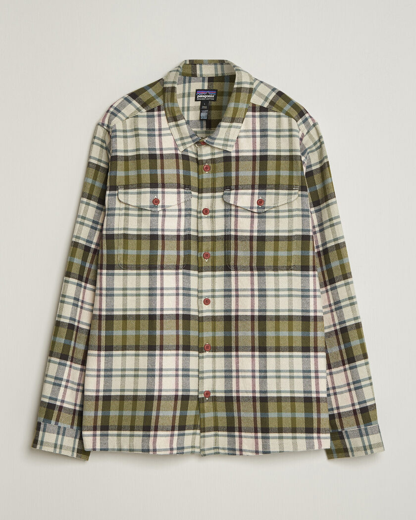 Patagonia Fjord Flannel Shirt Weathered Stone – Grøn