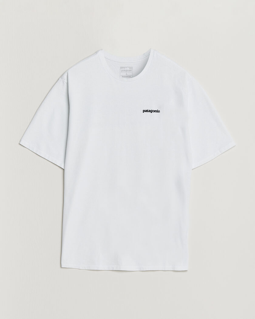 Patagonia P-6 Logo Responsibili T-Shirt Fiber White – Hvid