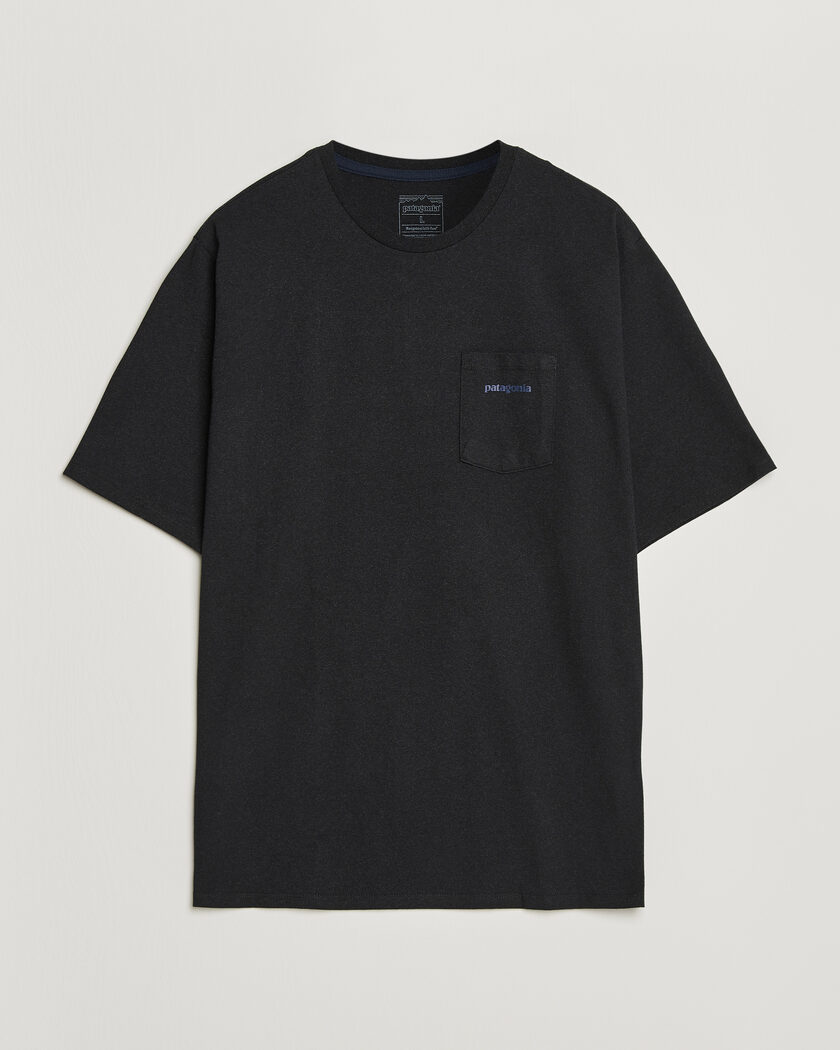 Patagonia Boardshort Logo Pocket Responsibili T-Shirt Ink Black – Sort
