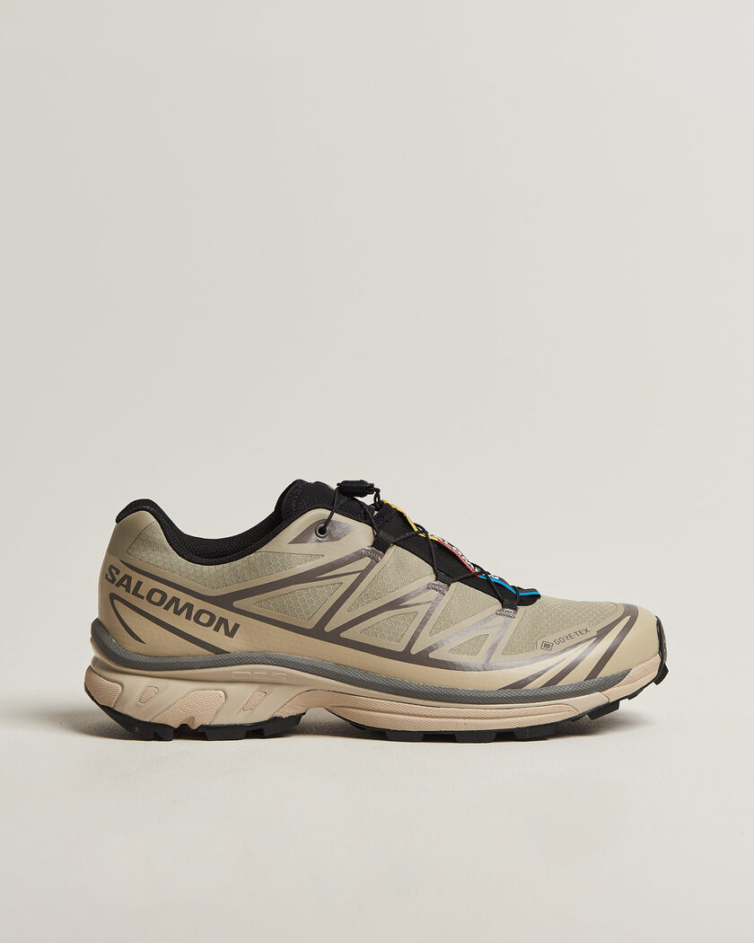 Salomon XT-6 GTX Sneakers White Pepper/Silver Sage – Grøn