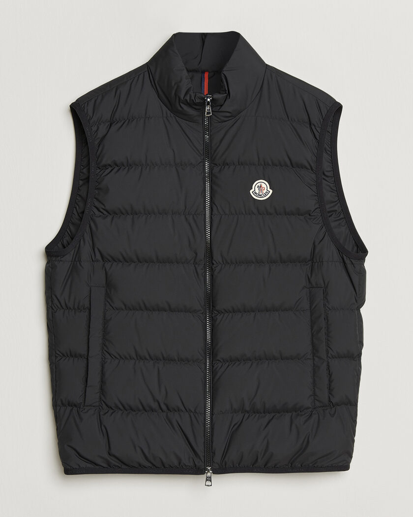 Moncler Contrin Down Vest Black – Sort