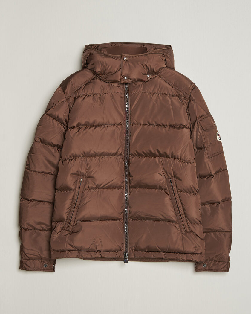 Moncler Maya Jacket Matte Brown – Brun