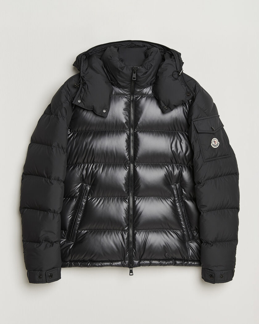 Moncler Maya Bi-Material Jacket Black – Sort