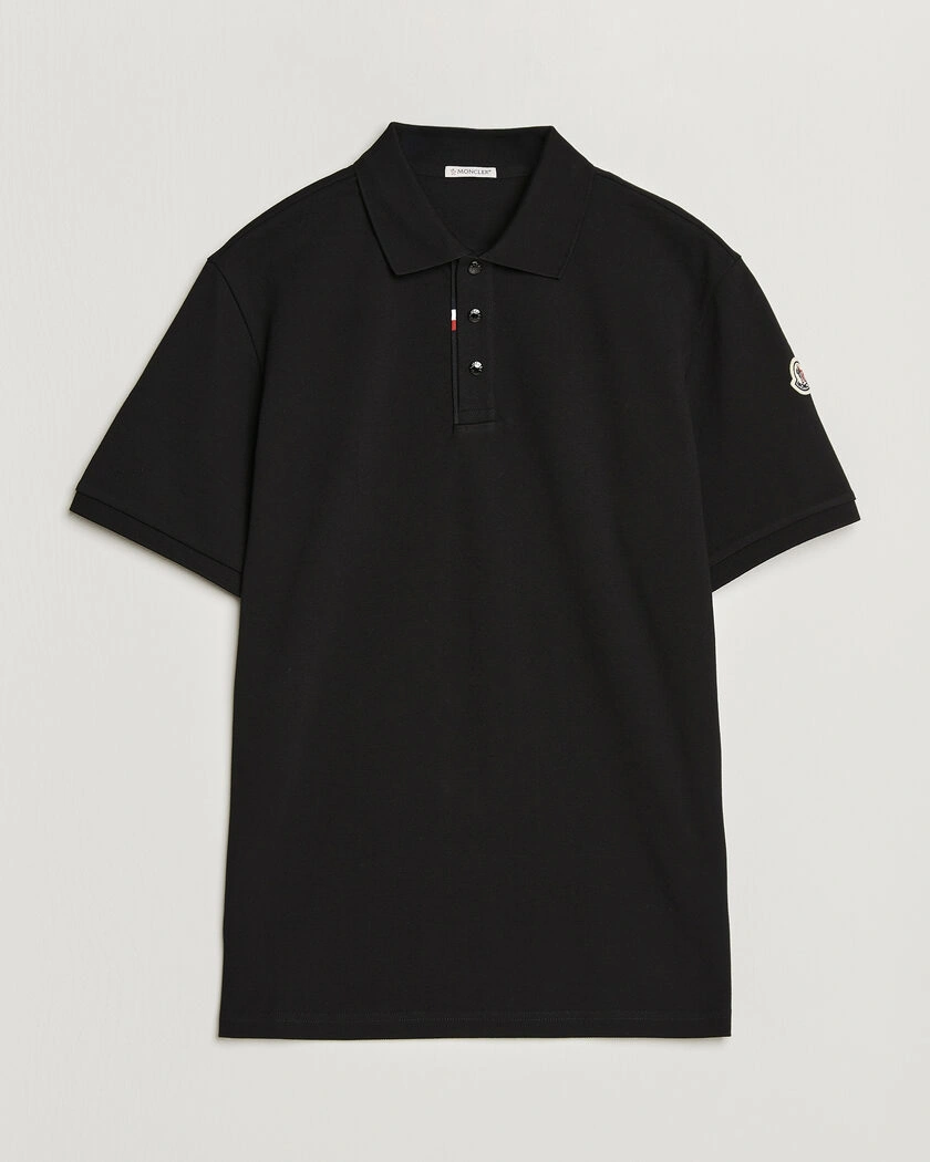 Moncler Short Sleeve Polo Black – Sort