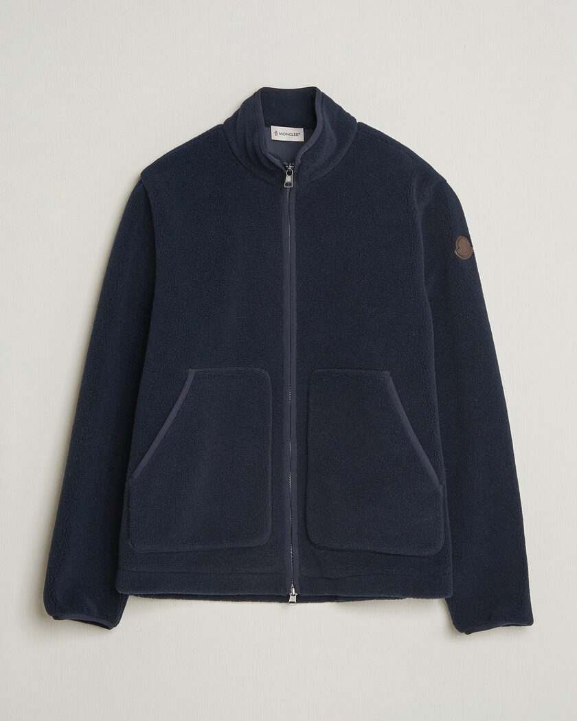 Moncler Full Zip Fleece Navy – Blå
