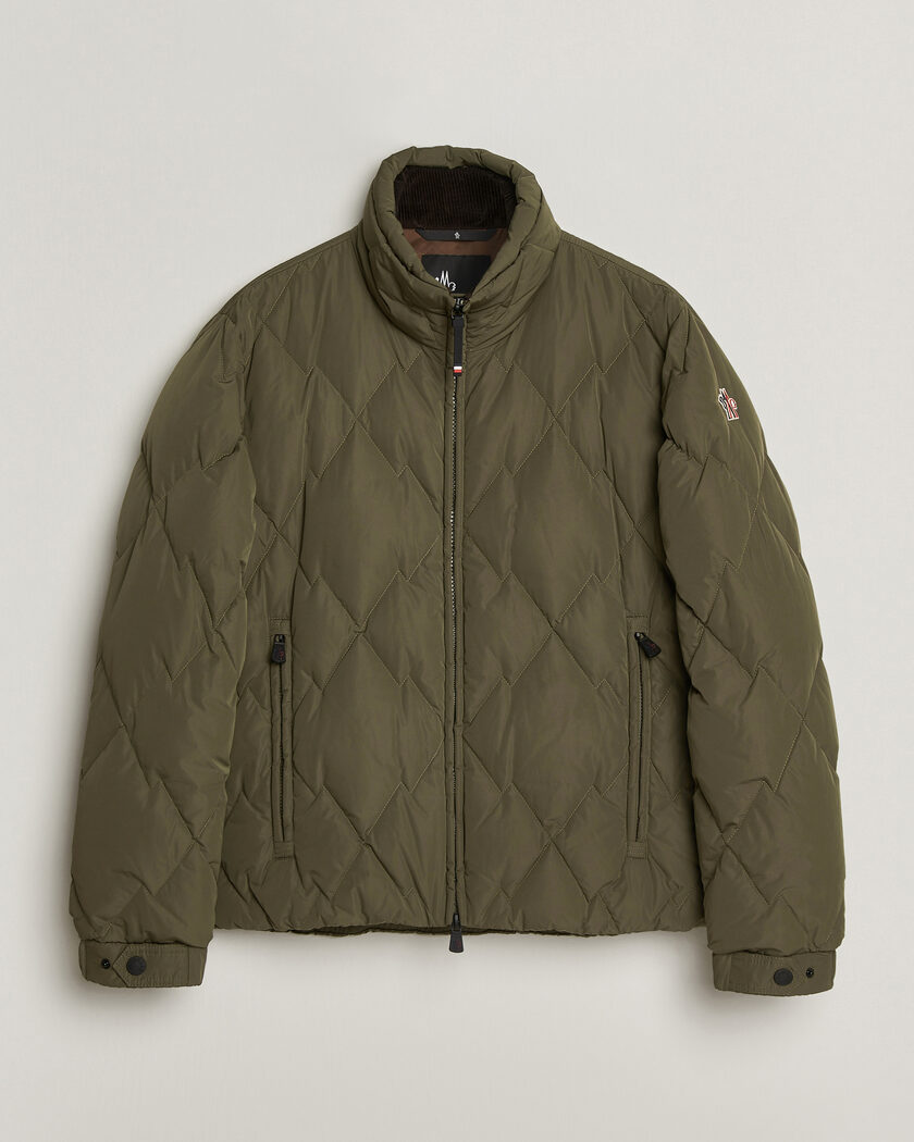 Moncler Grenoble Bramas Quilted Jacket Olive – Grøn