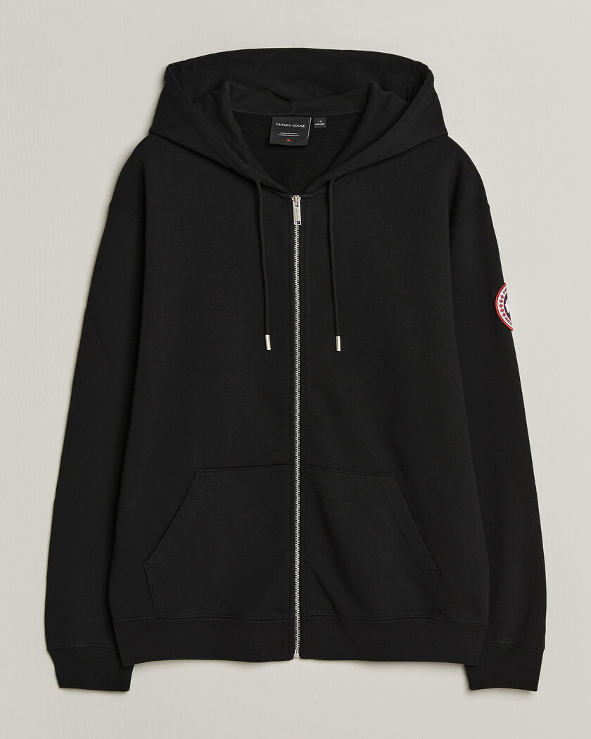 Canada Goose Loon Full Zip Hoodie Black – Sort