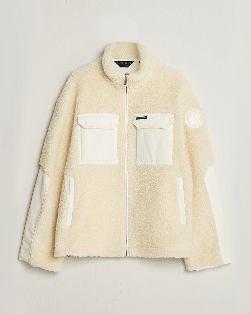 Canada Goose Harrier Fleece Jacket Bone – Hvid