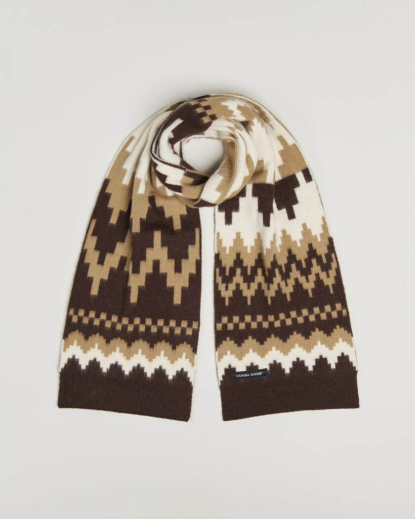 Canada Goose Fair Isle Scarf Glacier Woods – Beige