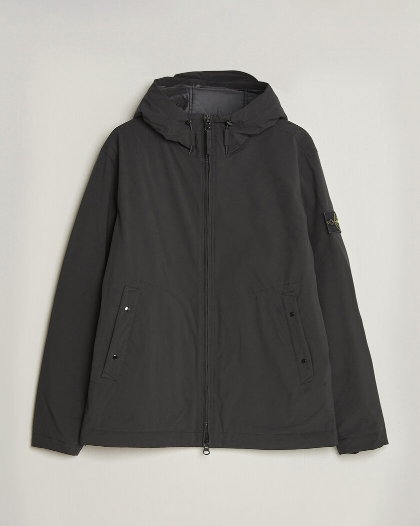 Stone Island Short Soft Shell Parka Black – Sort