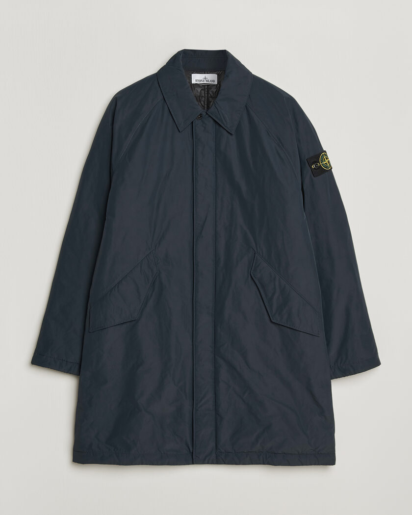 Stone Island Micro Reps Padded Coat Navy Blue – Blå