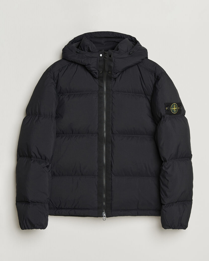 Stone Island Matt Ripstop Cordura Down Jacket Black – Sort