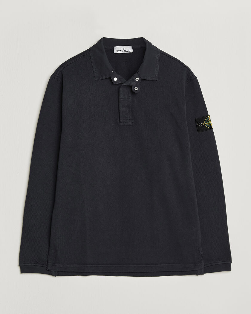 Stone Island Heavy Cotton Jersey Polo Blue Navy – Blå