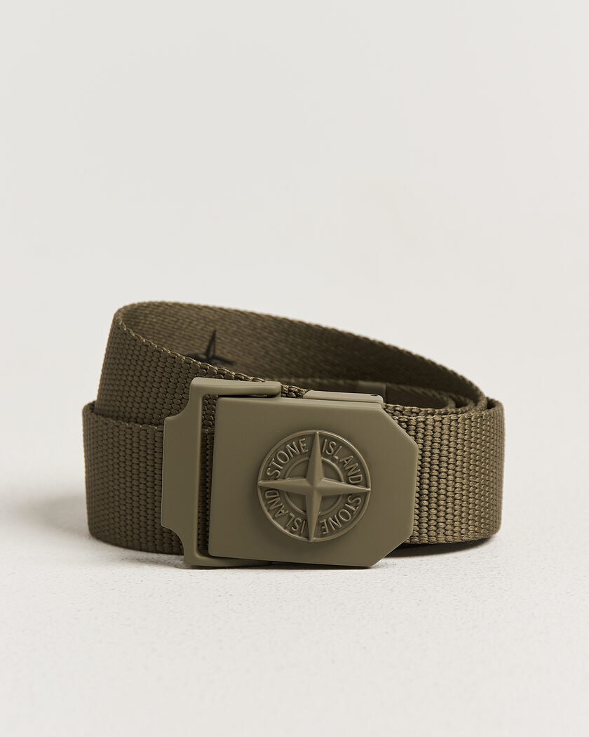 Stone Island Textile Belt Military Green – Grøn